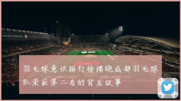 羽毛球意识排行榜揭晓成都羽毛球队荣获第二名的背后故事